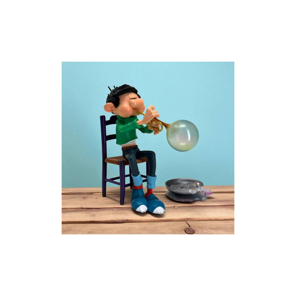 Plastoy Gaston Lagaffe - Gaston Lagaffe, Seifenblasentrompete