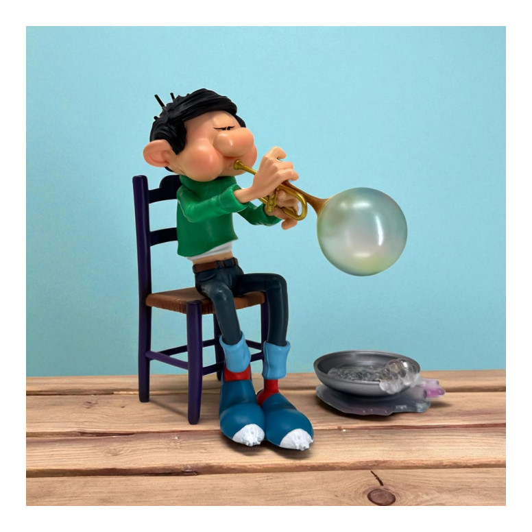 Plastoy Gaston Lagaffe - Gaston Lagaffe, Seifenblasentrompete