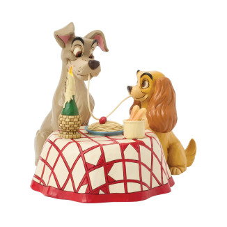 Disney Tradition von Jim Shore - Beauty and the Tramp - Spaghetti - Lady & the Tramp