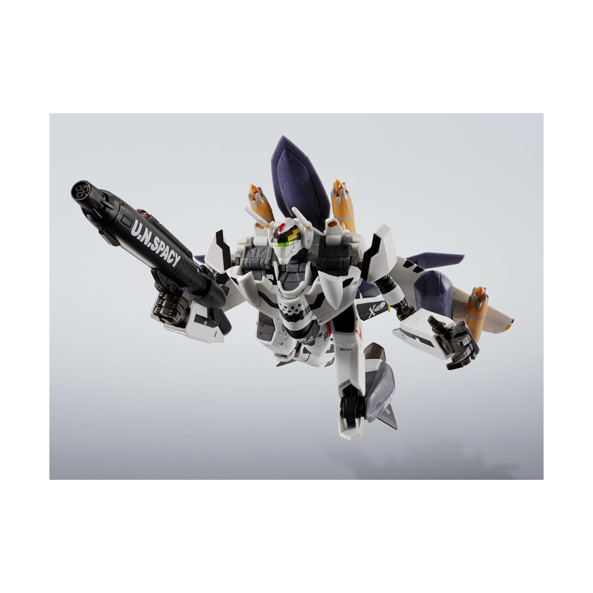 Tamashii Bandai - Hi-Metal R - VF-0S Phoenix (Roy Focker Verwendung) & QF-2200D-B Ghost Set - Macross Zero