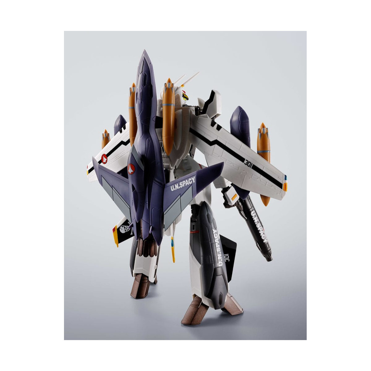 Tamashii Bandai - Hi-Metal R - VF-0S Phoenix (Roy Focker Verwendung) & QF-2200D-B Ghost Set - Macross Zero