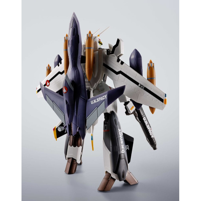 Tamashii Bandai - Hi-Metal R - VF-0S Phoenix (Roy Focker Verwendung) & QF-2200D-B Ghost Set - Macross Zero