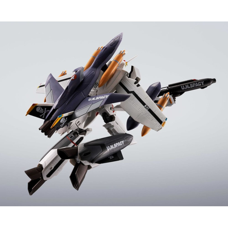 Tamashii Bandai - Hi-Metal R - VF-0S Phoenix (Roy Focker Verwendung) & QF-2200D-B Ghost Set - Macross Zero