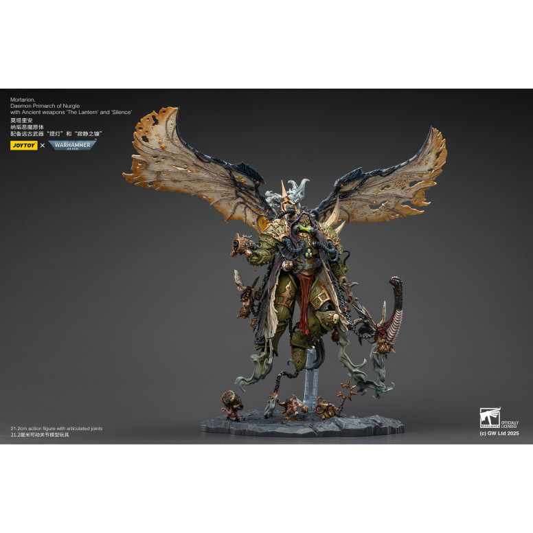 Joytoy - Warhammer - Weltenfresser - Angron Daemon Primarch von Khorne 1/18 - Warhammer 40000 Figur