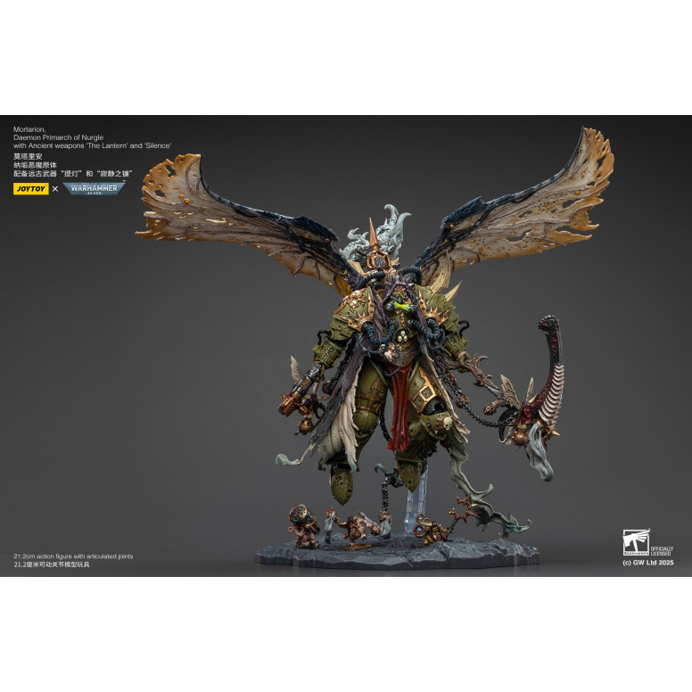 Joytoy - Warhammer - Weltenfresser - Angron Daemon Primarch von Khorne 1/18 - Warhammer 40000 Figur