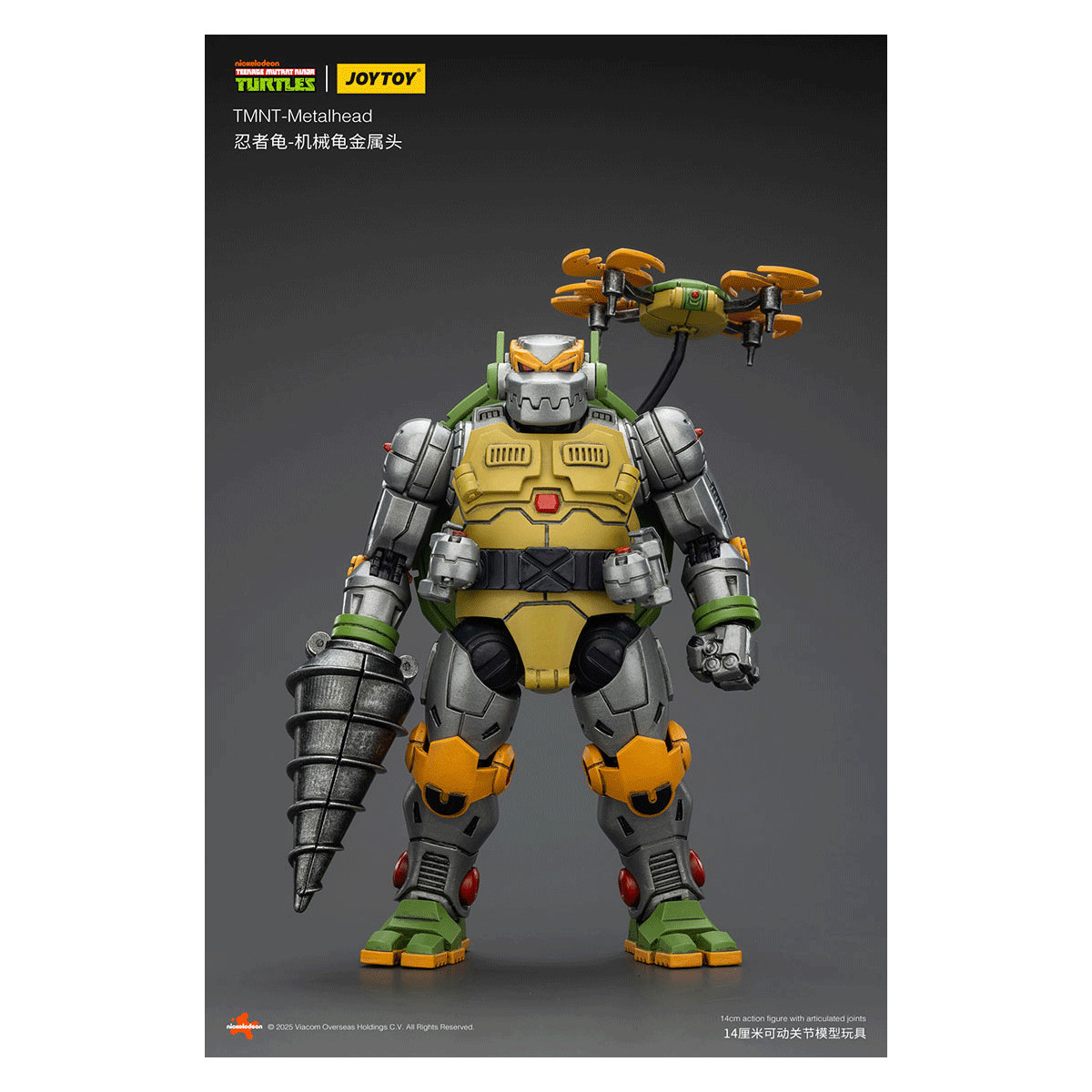 JoyToy TMNT - Metallkopf - Teenage Mutant Ninja Turtles 1/18