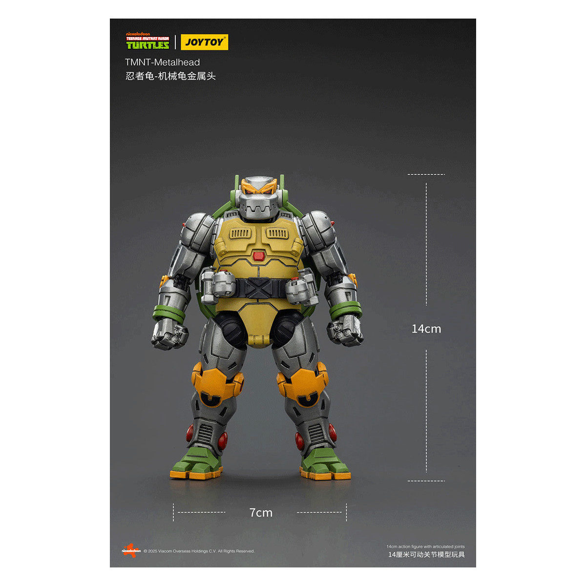 JoyToy TMNT - Metallkopf - Teenage Mutant Ninja Turtles 1/18