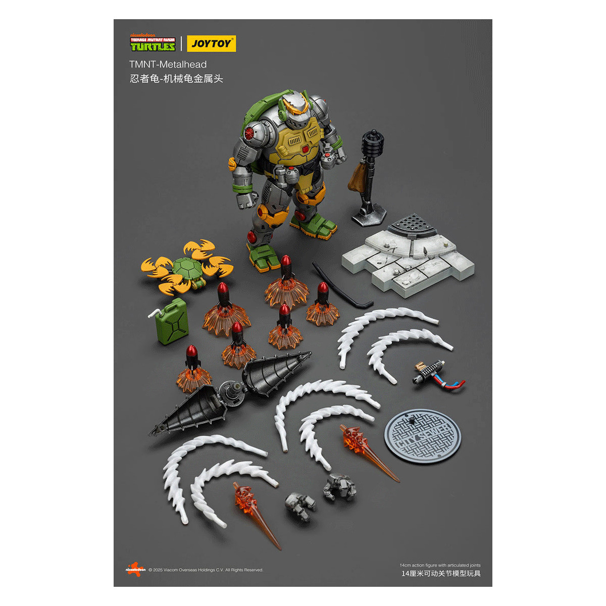 JoyToy TMNT - Metallkopf - Teenage Mutant Ninja Turtles 1/18