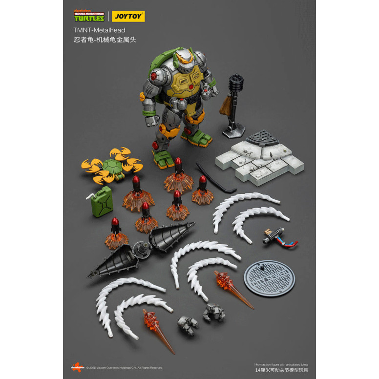 JoyToy TMNT - Metallkopf - Teenage Mutant Ninja Turtles 1/18