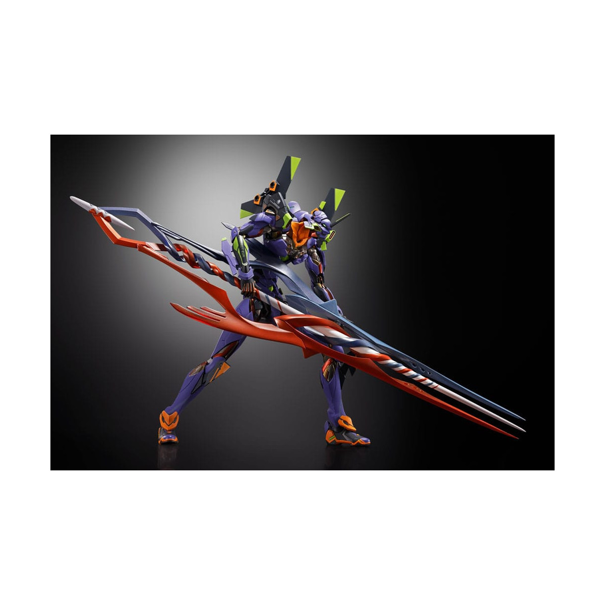 Tamashii Nations - EVA-01 Test Typ 30 mit dem Speer von Gaius - Metal Build - Evangelion