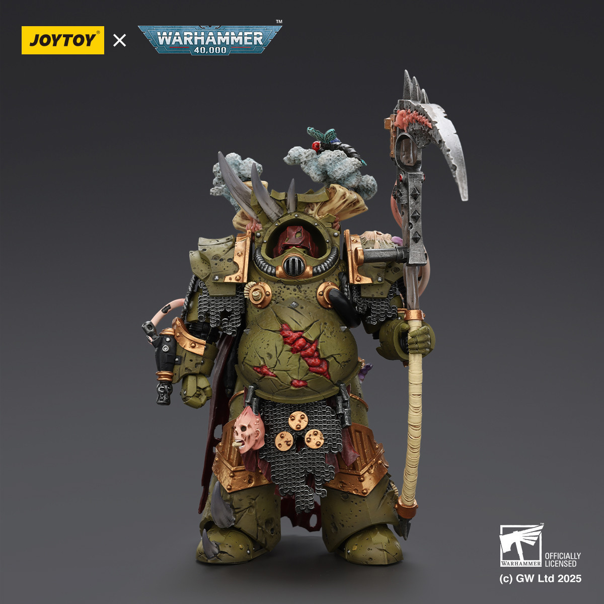 Joytoy - Death Guard - Deathshroud Terminator 1 mit Manreaper und Plaguespurter Gauntlets 1/18 - Warhammer 40k