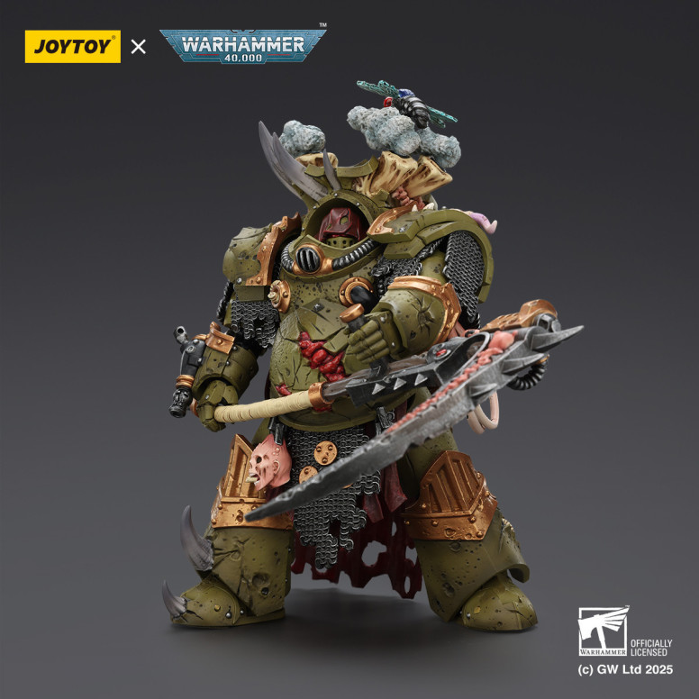 Joytoy - Death Guard - Deathshroud Terminator 1 mit Manreaper und Plaguespurter Gauntlets 1/18 - Warhammer 40k