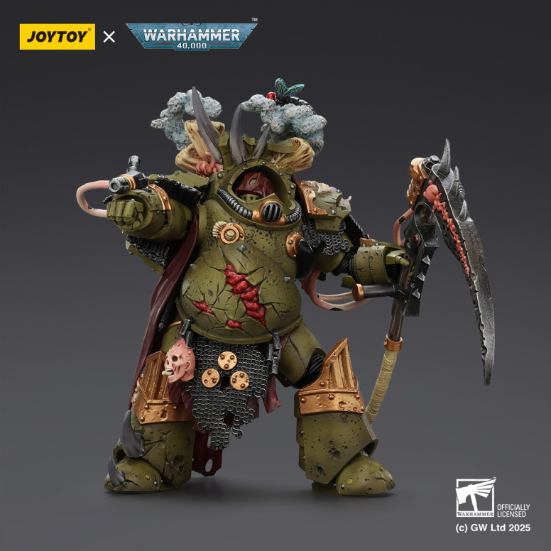 Joytoy - Death Guard - Deathshroud Terminator 1 mit Manreaper und Plaguespurter Gauntlets 1/18 - Warhammer 40k