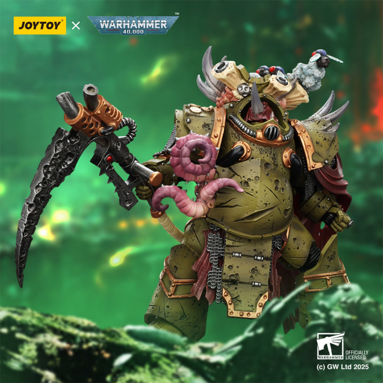 Joytoy - Death Guard - Deathshroud Terminator 2 mit Manreaper und Plaguespurter Gauntlets 1/18 - Warhammer 40k