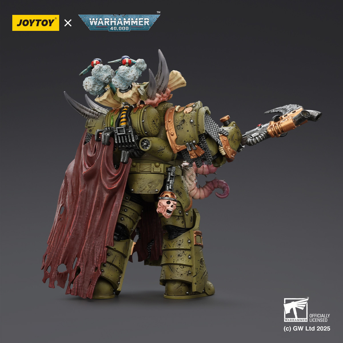 Joytoy - Death Guard - Deathshroud Terminator 2 mit Manreaper und Plaguespurter Gauntlets 1/18 - Warhammer 40k