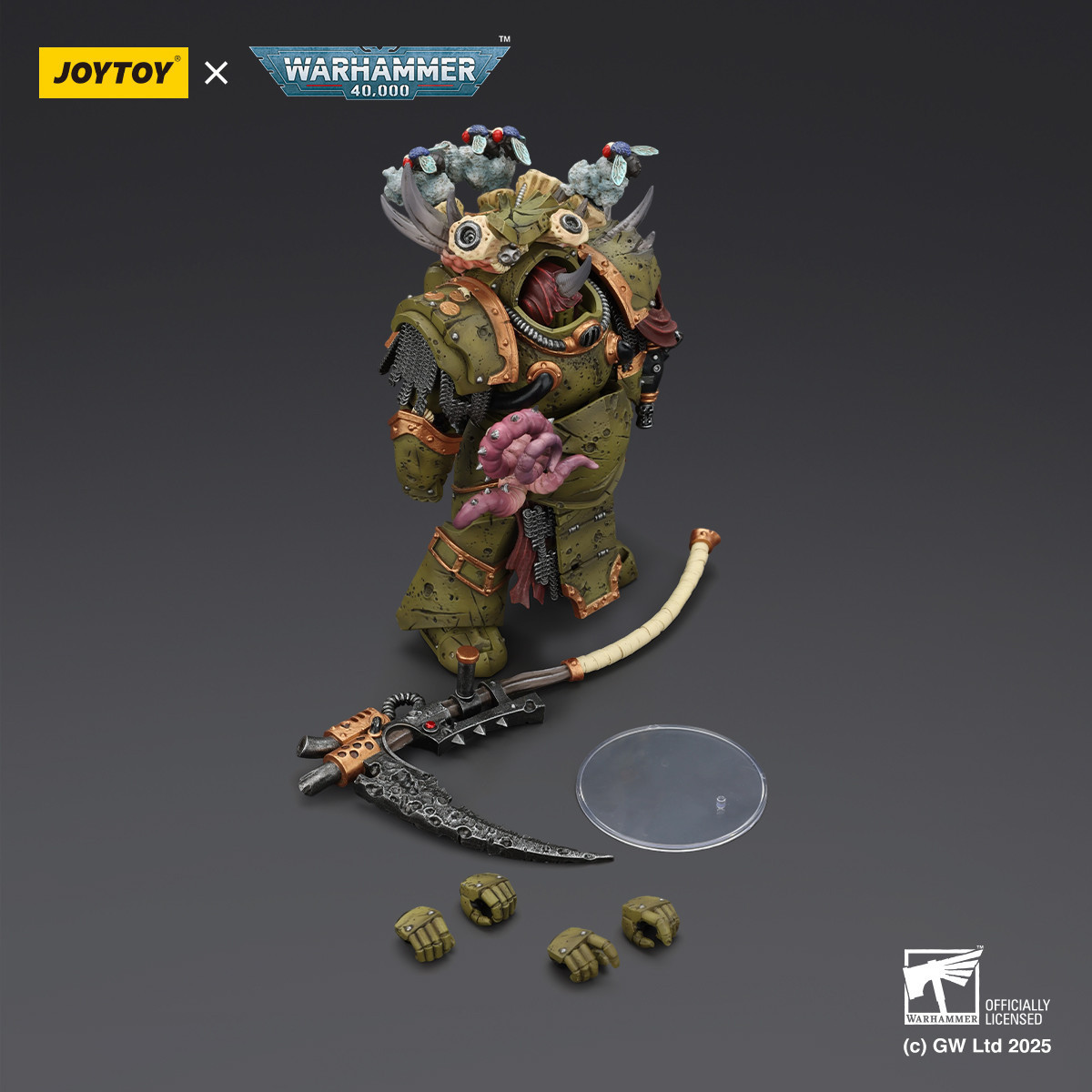 Joytoy - Death Guard - Deathshroud Terminator 2 mit Manreaper und Plaguespurter Gauntlets 1/18 - Warhammer 40k