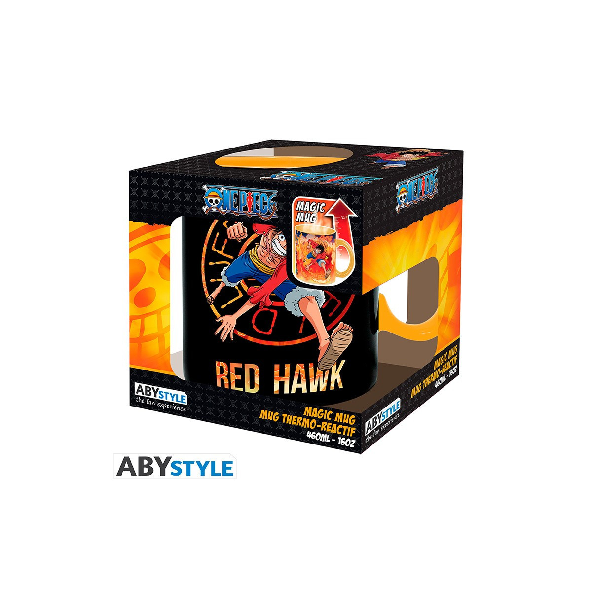 ABYstyle - One Piece - Thermoreaktiver Becher 460 ml - Luffy & Sabo