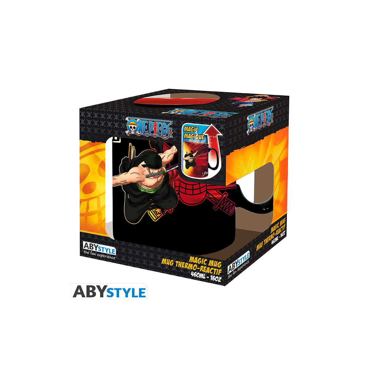 ABYstyle - Ein Stück - Thermoreaktiver Becher 460 ml - Zoro & Sanji