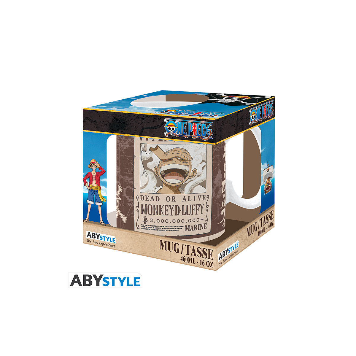 ABYstyle - One Piece - Becher 460 ml - Luffy Gesucht
