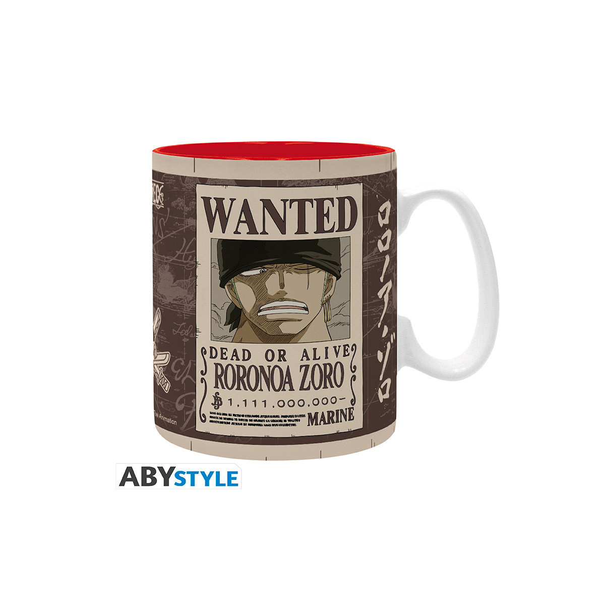 ABYstyle - Ein Stück - Becher 460 ml - Zoro Gesucht