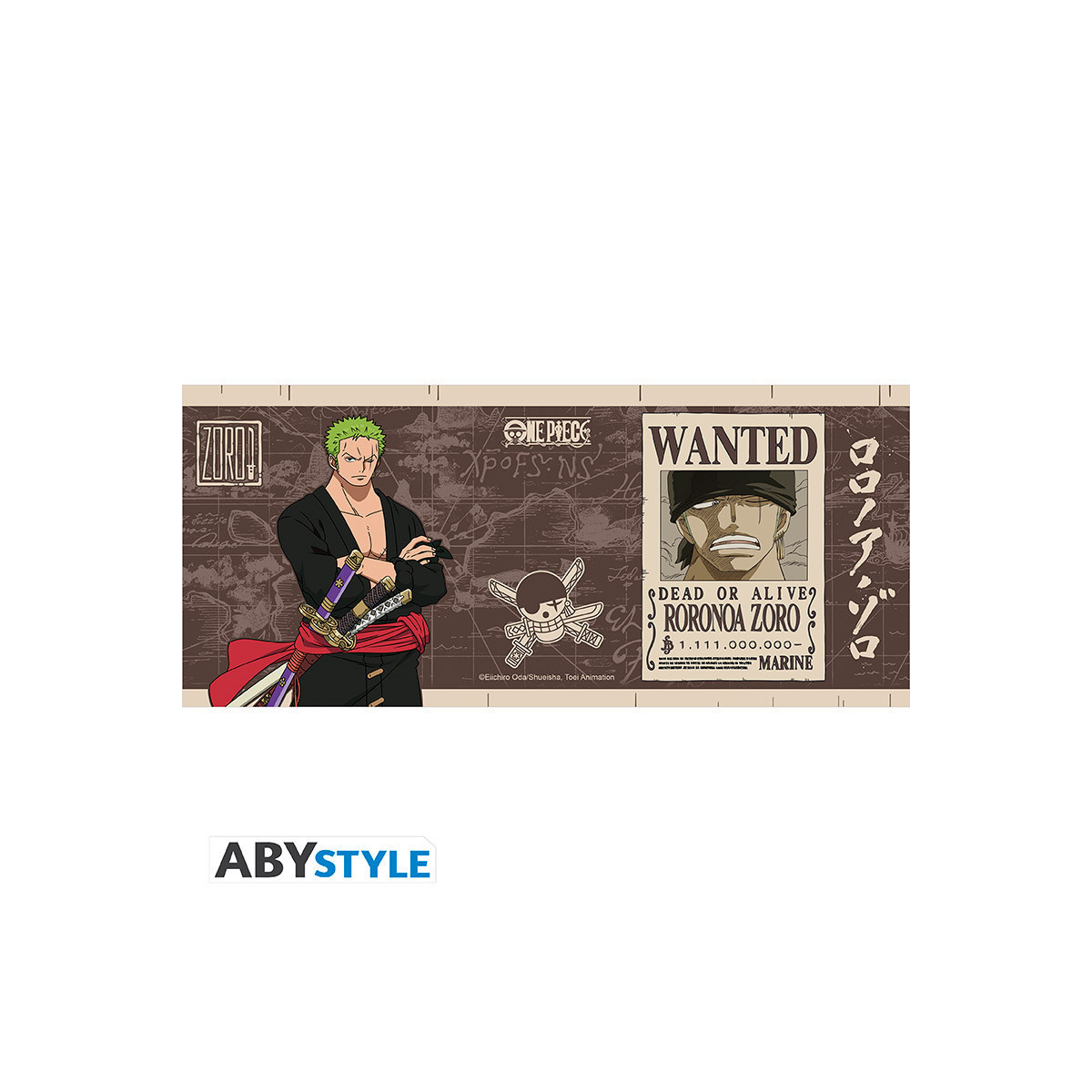 ABYstyle - Ein Stück - Becher 460 ml - Zoro Gesucht