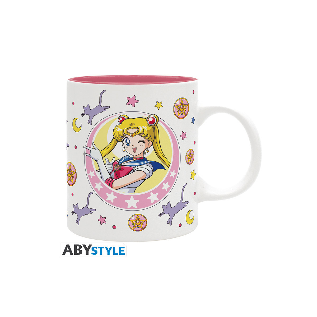 ABYstyle - Sailor Moon - Becher 320 ml - Sailor Moon & Luna Aufnäher