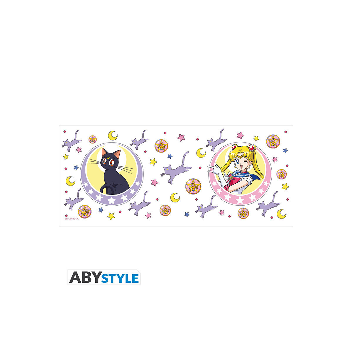 ABYstyle - Sailor Moon - Becher 320 ml - Sailor Moon & Luna Aufnäher