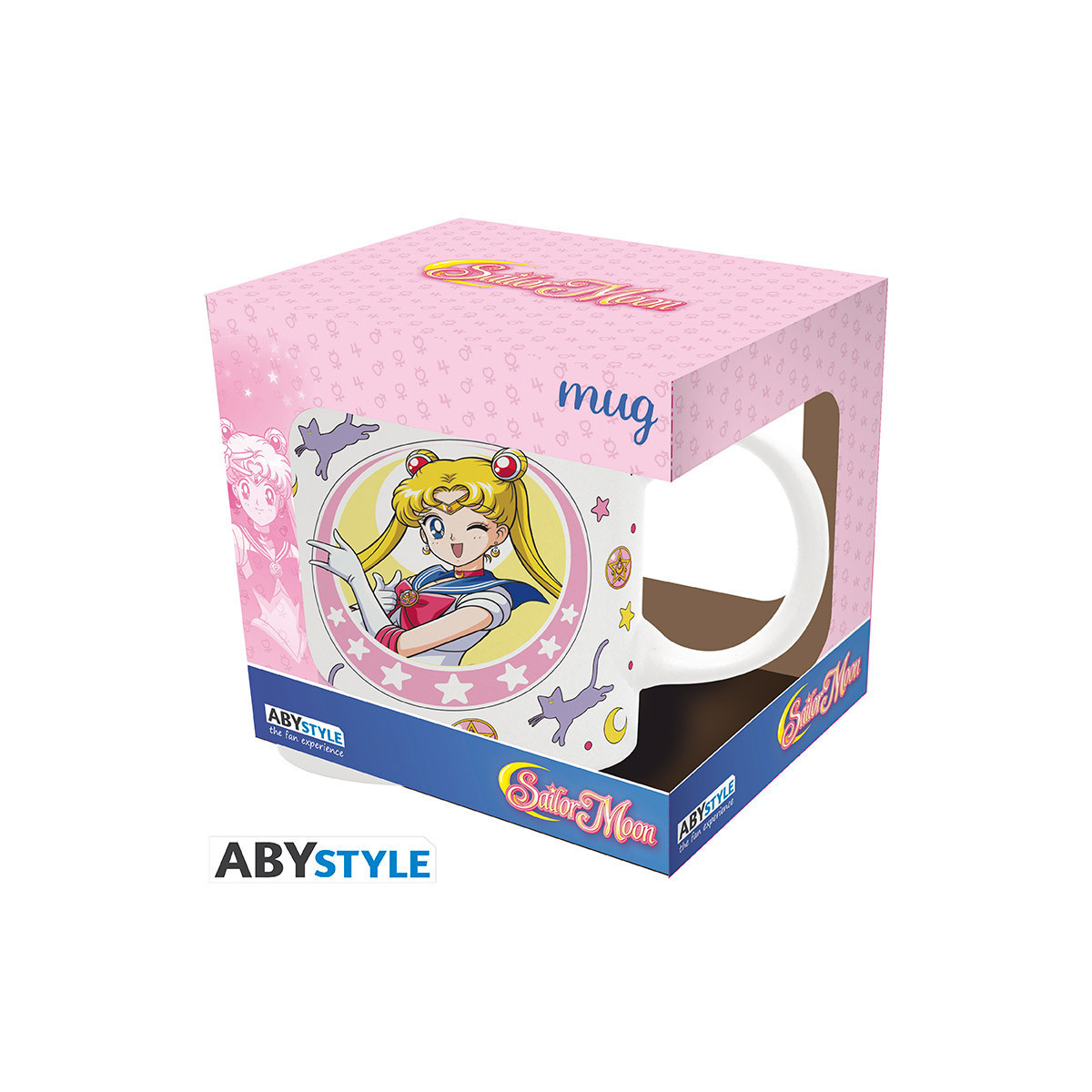ABYstyle - Sailor Moon - Becher 320 ml - Sailor Moon & Luna Aufnäher