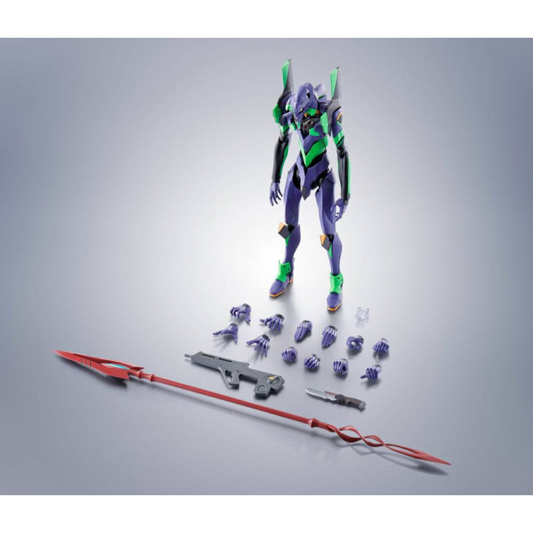 Bandai The Robot Spirits Evangelion - Seite EVA Evangelion Test Type-01 + Speer von Cassius Erneuerung Farbe Edition Reissue