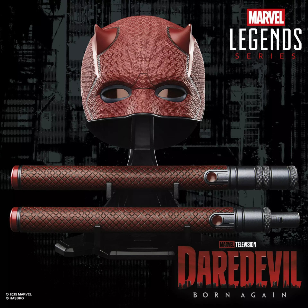 Hasbro - Daredevil: Born Again Baton und Maske 1/1 - Marvel Legends Serie