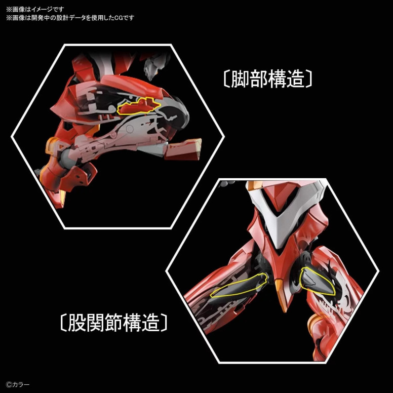 Bandai Modell-Bausatz 1/144 RG - Neon Genesis Evangelion Produktionsmodell 02 - Eva Einheit 02