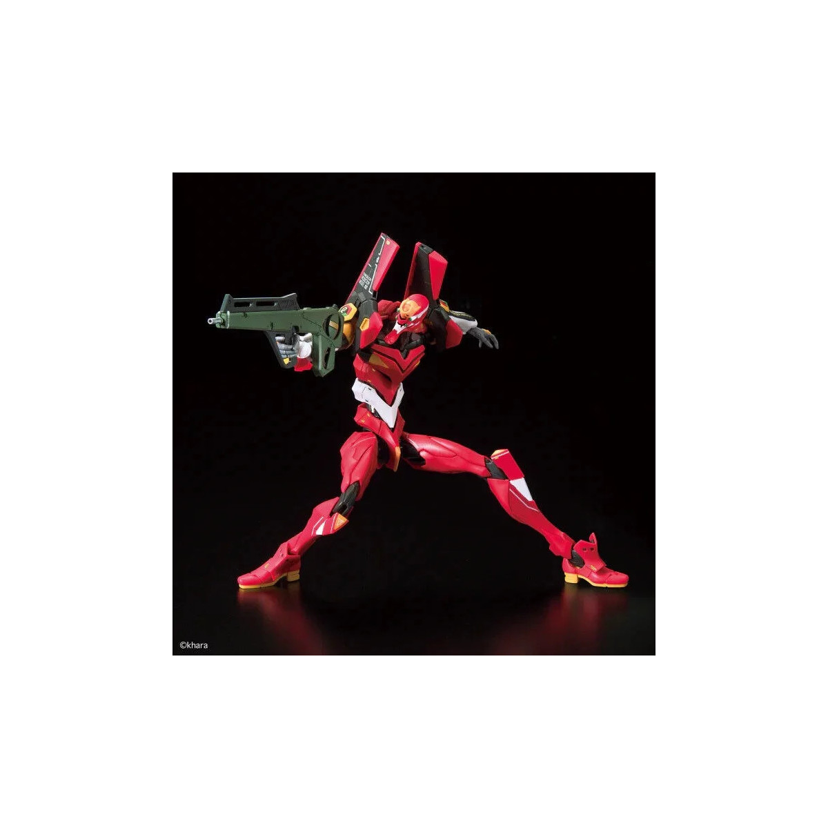 Bandai Modell-Bausatz 1/144 RG - Neon Genesis Evangelion Produktionsmodell 02 - Eva Einheit 02