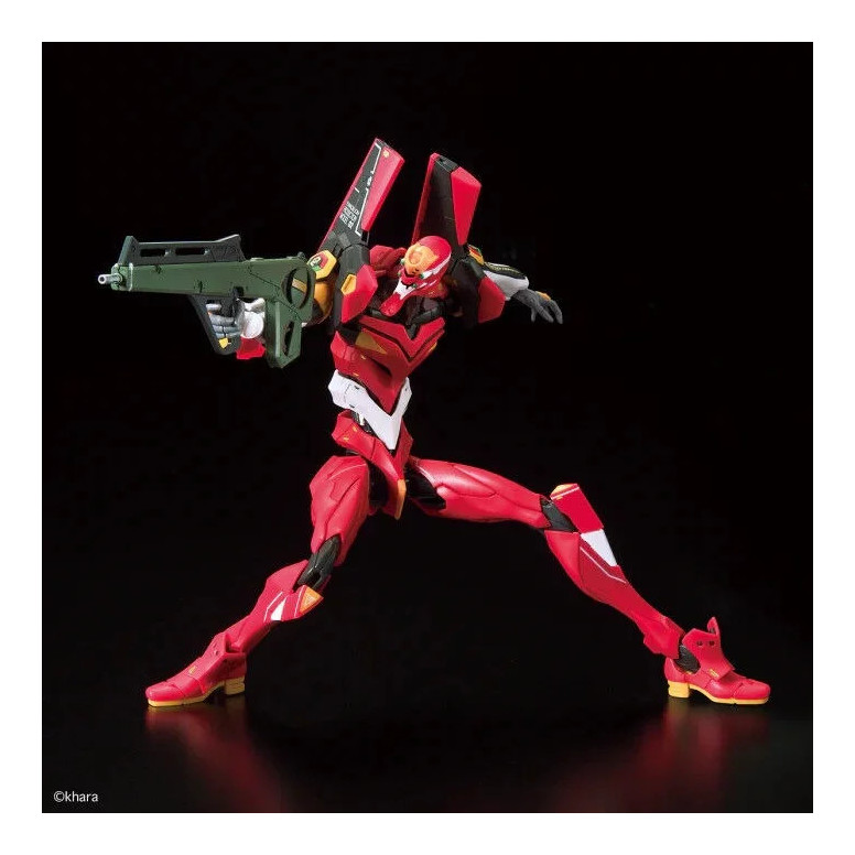 Bandai Modell-Bausatz 1/144 RG - Neon Genesis Evangelion Produktionsmodell 02 - Eva Einheit 02
