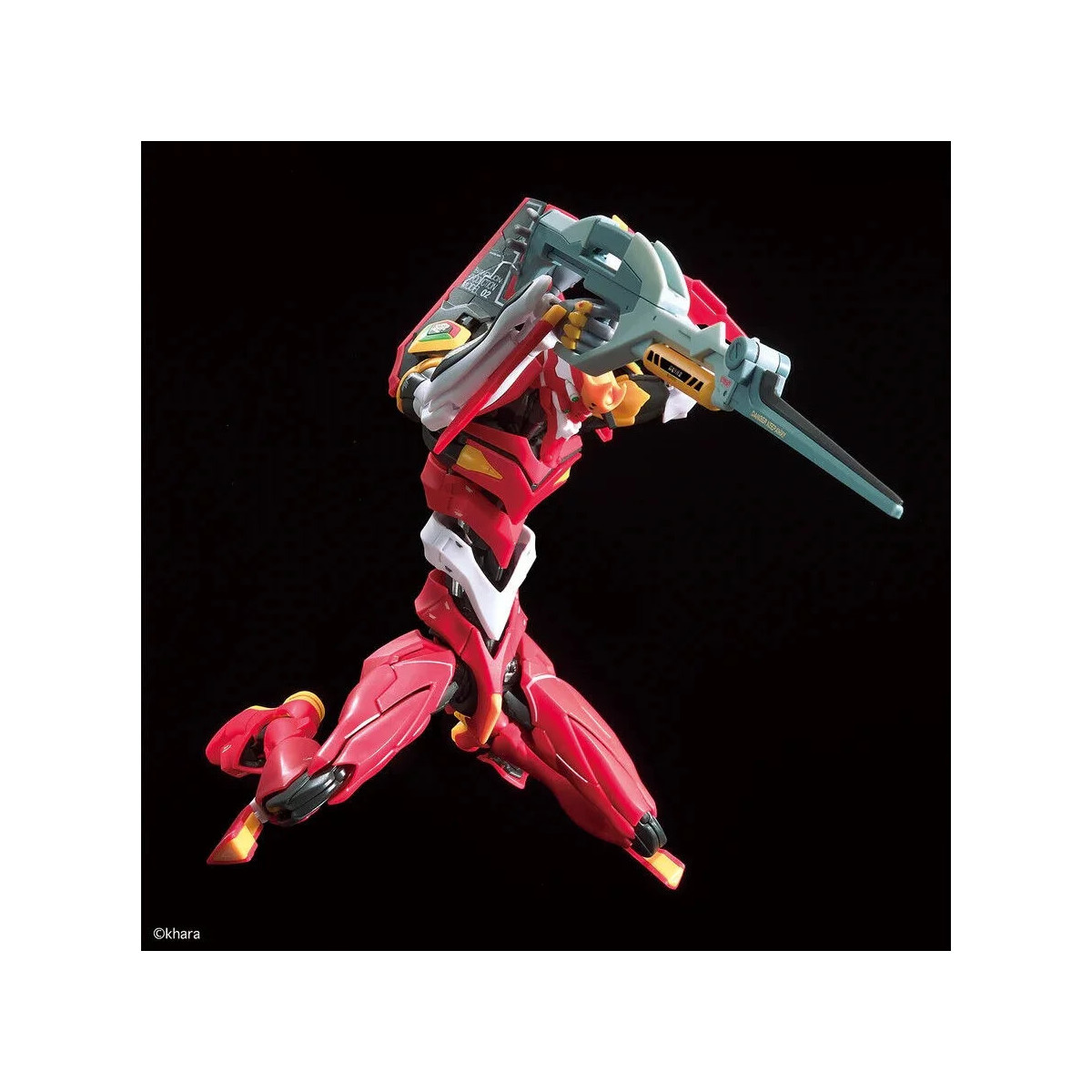 Bandai Modell-Bausatz 1/144 RG - Neon Genesis Evangelion Produktionsmodell 02 - Eva Einheit 02