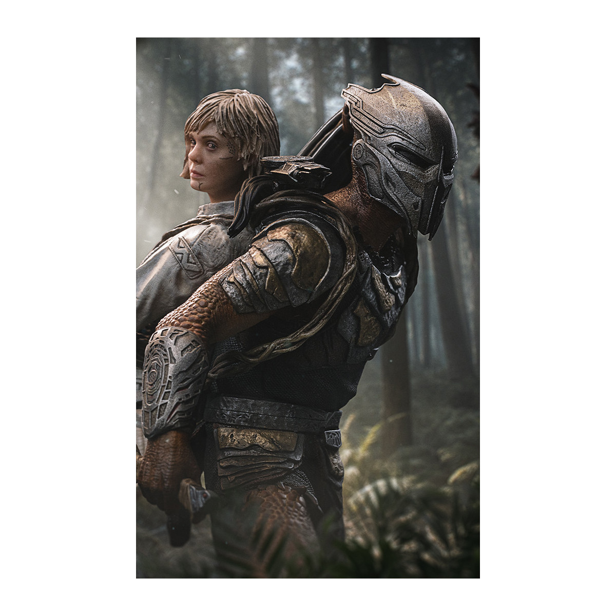 Iron Studios Predator: Badlands - Predator Dek & Thia Kunst Maßstab 1/10