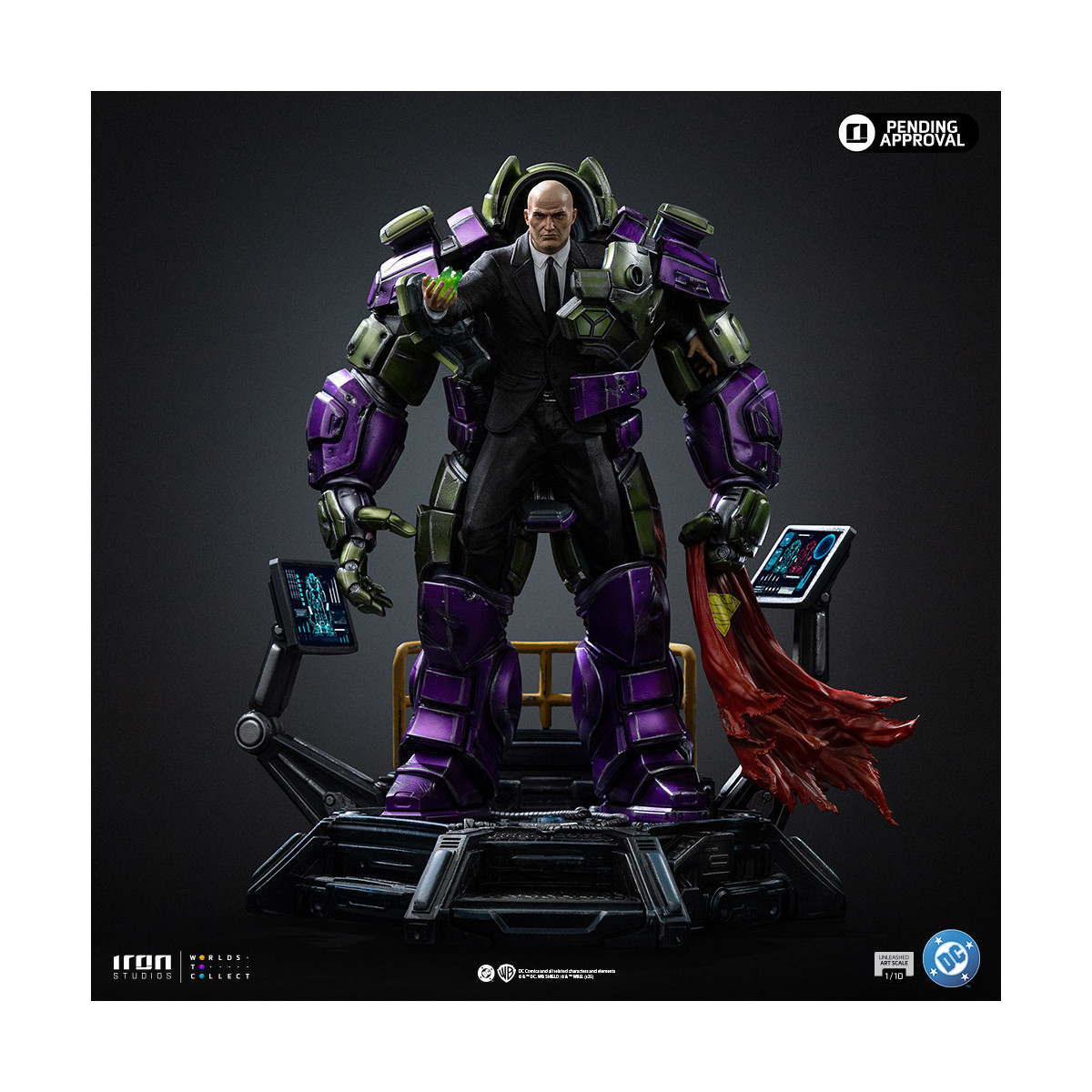 Iron Studios - DC Comics Superman - Lex Luthor Unleashed Kunst Maßstab 1/10