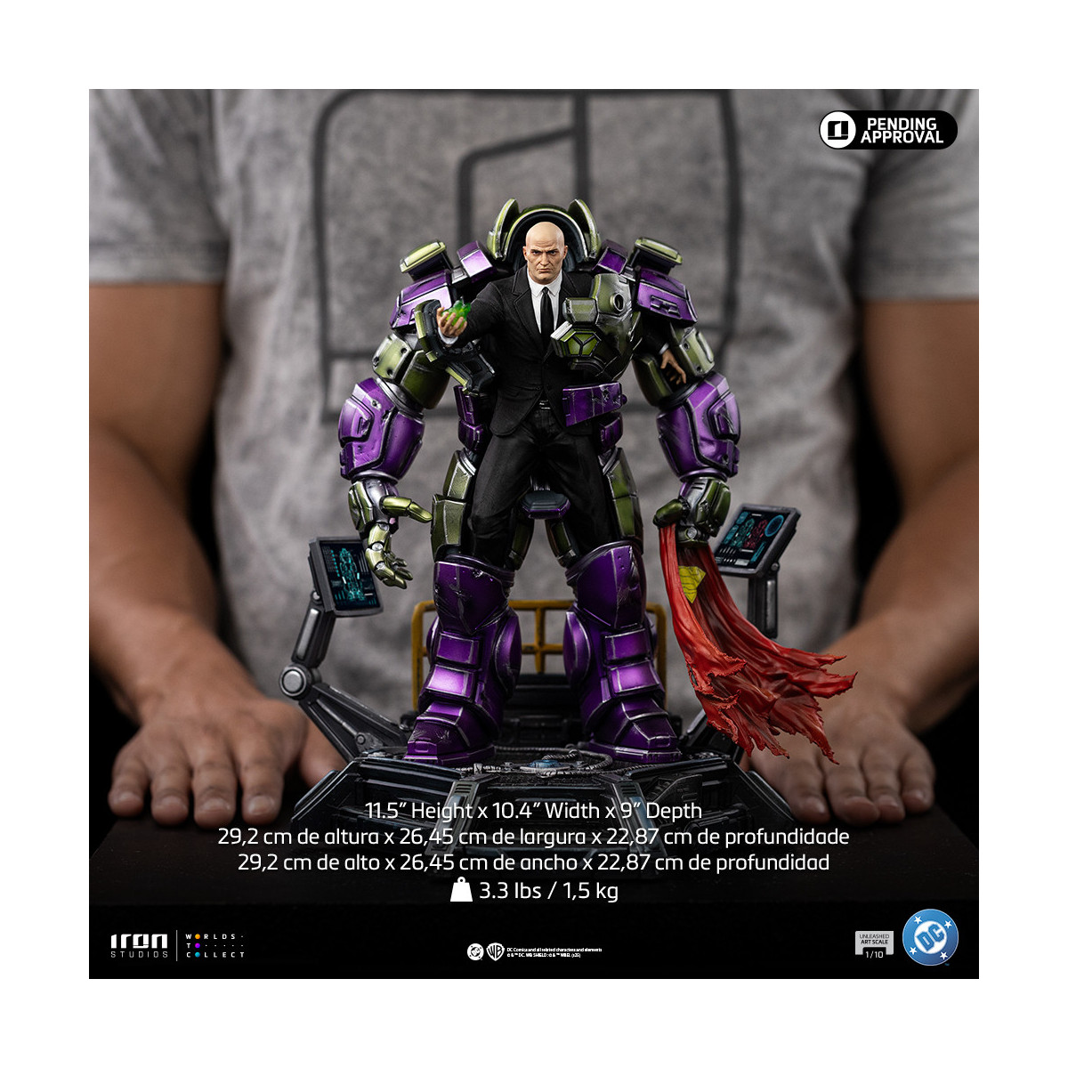 Iron Studios - DC Comics Superman - Lex Luthor Unleashed Kunst Maßstab 1/10