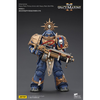 JoyToy - Space Marines II - Ultramarines - Schwere Relikt-Rüstung Primus mit schwerem Relikt-Bolzengewehr 1/18