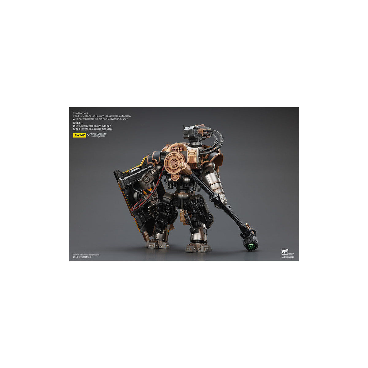 Joytoy - Iron Warriors Iron Circle Domitar-Ferrum Class Battle-automata mit Karceri Battle Shield und Graviton Crusher 1/18