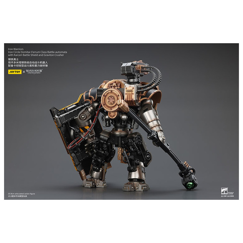 Joytoy - Iron Warriors Iron Circle Domitar-Ferrum Class Battle-automata mit Karceri Battle Shield und Graviton Crusher 1/18