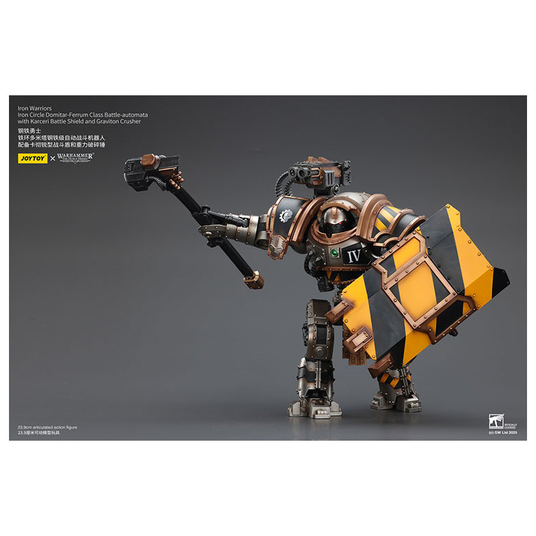 Joytoy - Iron Warriors Iron Circle Domitar-Ferrum Class Battle-automata mit Karceri Battle Shield und Graviton Crusher 1/18