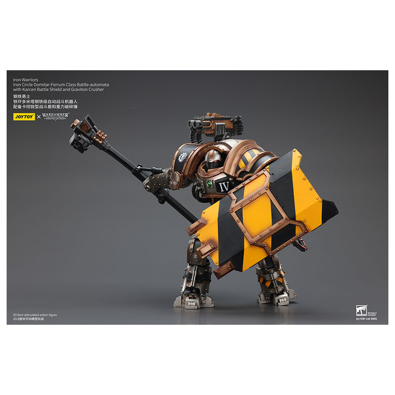 Joytoy - Iron Warriors Iron Circle Domitar-Ferrum Class Battle-automata mit Karceri Battle Shield und Graviton Crusher 1/18