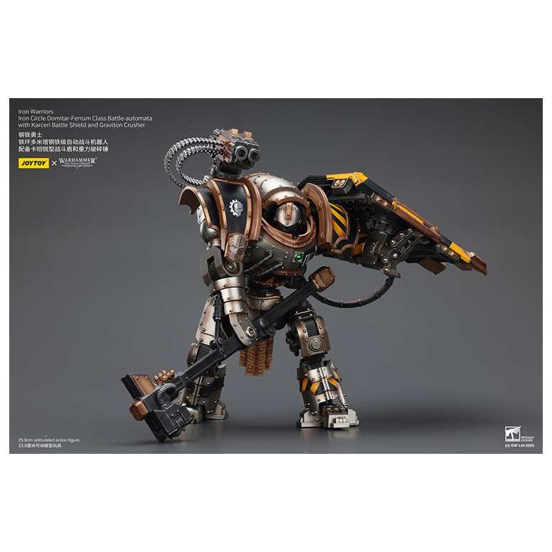 Joytoy - Iron Warriors Iron Circle Domitar-Ferrum Class Battle-automata mit Karceri Battle Shield und Graviton Crusher 1/18
