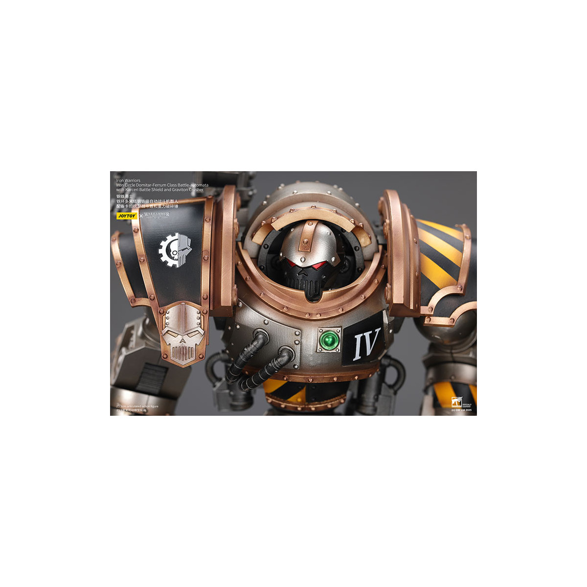 Joytoy - Iron Warriors Iron Circle Domitar-Ferrum Class Battle-automata mit Karceri Battle Shield und Graviton Crusher 1/18