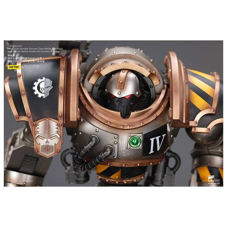 Joytoy - Iron Warriors Iron Circle Domitar-Ferrum Class Battle-automata mit Karceri Battle Shield und Graviton Crusher 1/18