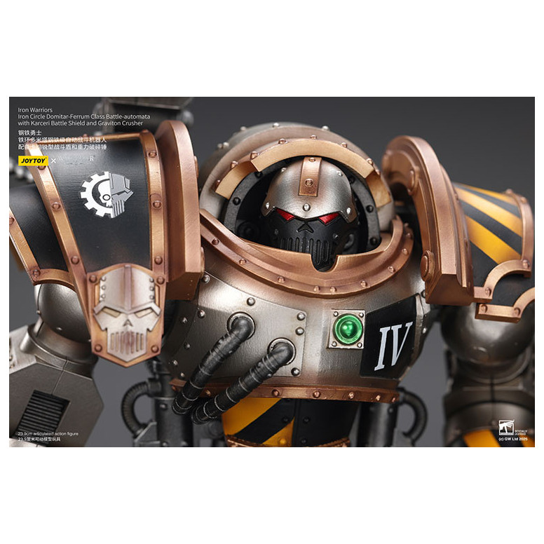 Joytoy - Iron Warriors Iron Circle Domitar-Ferrum Class Battle-automata mit Karceri Battle Shield und Graviton Crusher 1/18