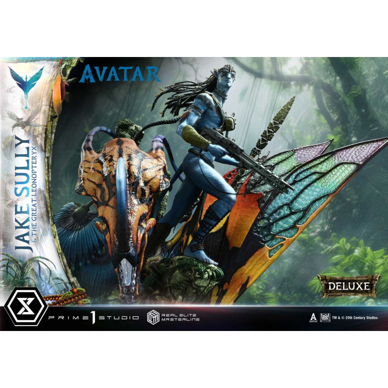 Prime 1 Studio Avatar - Jake Sully & Der große Leonopteryx Deluxe Bonus Version 1/4