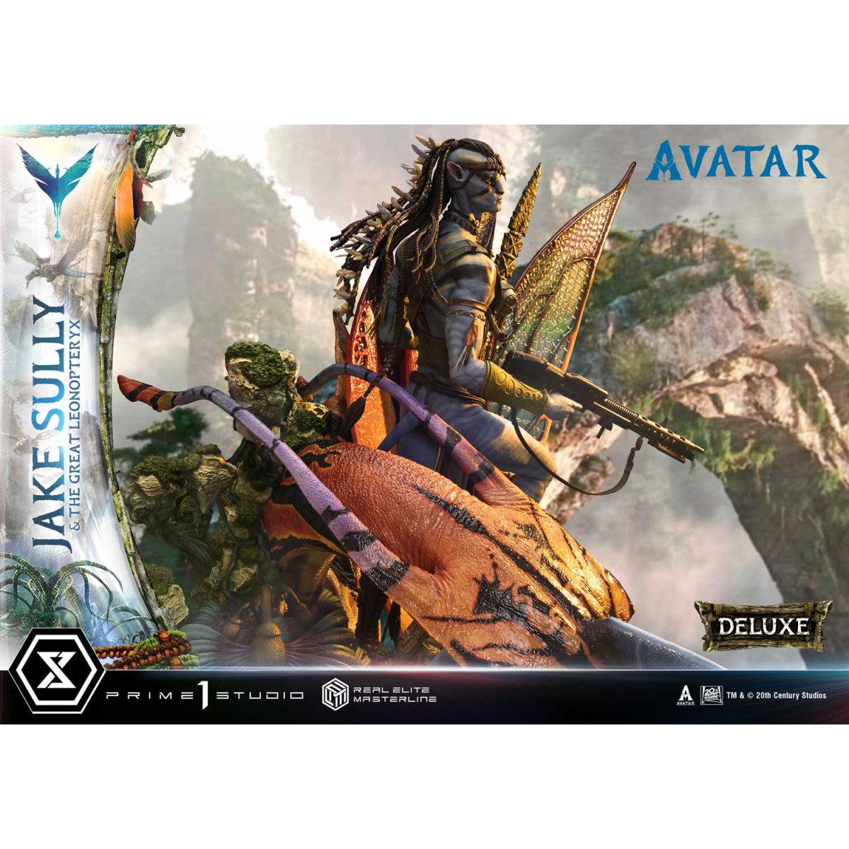 Prime 1 Studio Avatar - Jake Sully & Der große Leonopteryx Deluxe Bonus Version 1/4