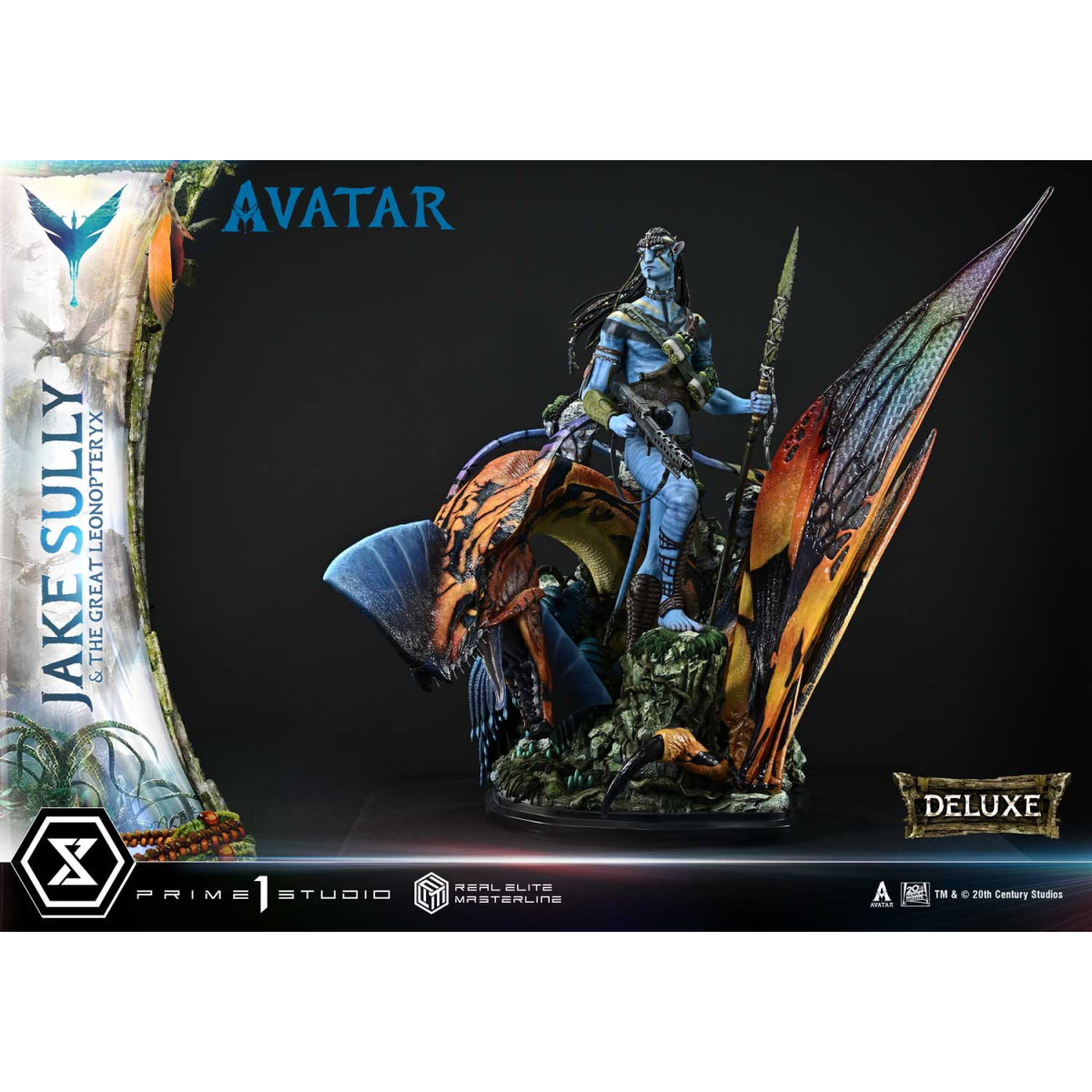 Prime 1 Studio Avatar - Jake Sully & Der große Leonopteryx Deluxe Bonus Version 1/4