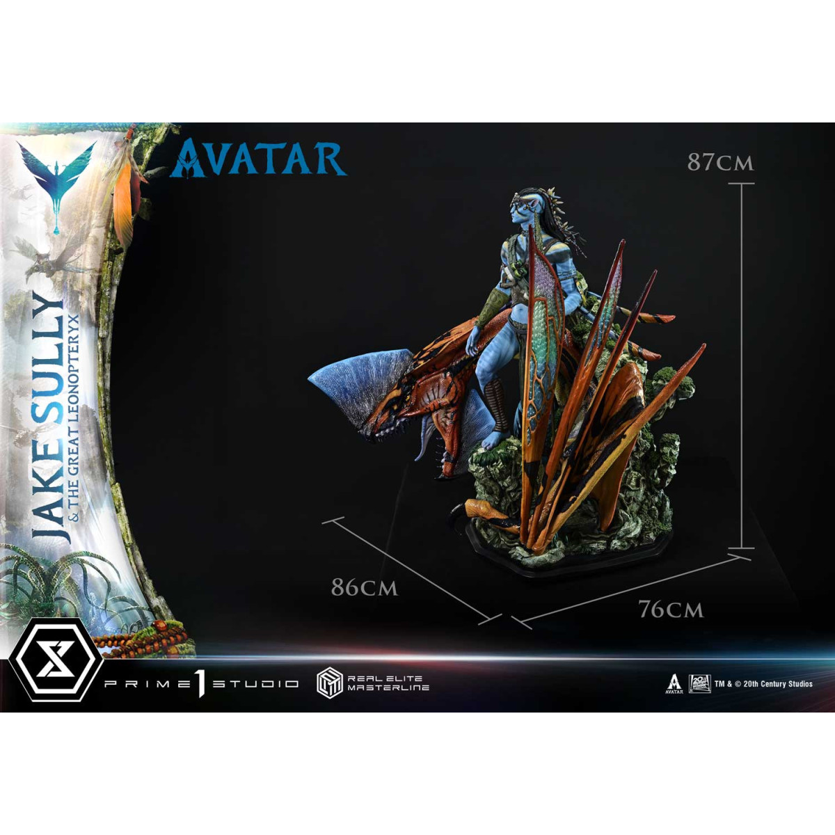 Prime 1 Studio Avatar - Jake Sully & Der große Leonopteryx Deluxe Bonus Version 1/4